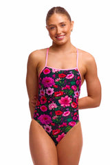 Funkita Ladies Garden Glow Strapped In Secure One Piece Swimsuit - Multi