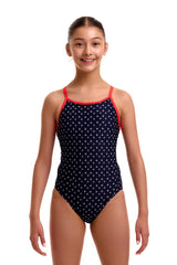 Funkita Girls Very Cross Diamond Secure One Piece Swimsuit - Multi
