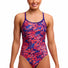 Funkita Ladies Ruff Stuff Diamond Back Secure One Piece Swimsuit - Pink/Blue