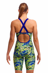 Funkita Ladies Scaled Back Fast Training One Piece - Green/Blue