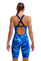 Funkita Womens Try Blue Fast Training One Piece Kneesuit - Blue