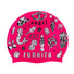Way Funky Sketchy Silicone Swimming Cap - Pink/Black/White
