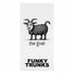 Way Funky The Goat Towel - White/Black
