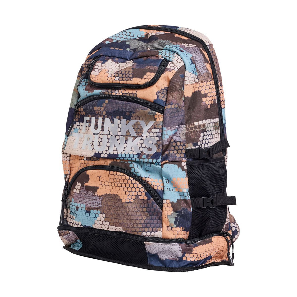 Way Funky Bilko Baby Elite Squad backpack in multi-color with adjustable straps and playful design for kids.