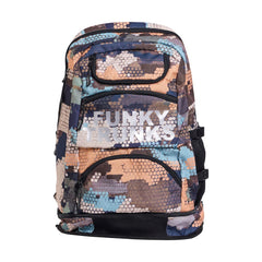 Way Funky Bilko Baby Elite Squad backpack in multi-color with adjustable straps and front zipper pocket for kids.