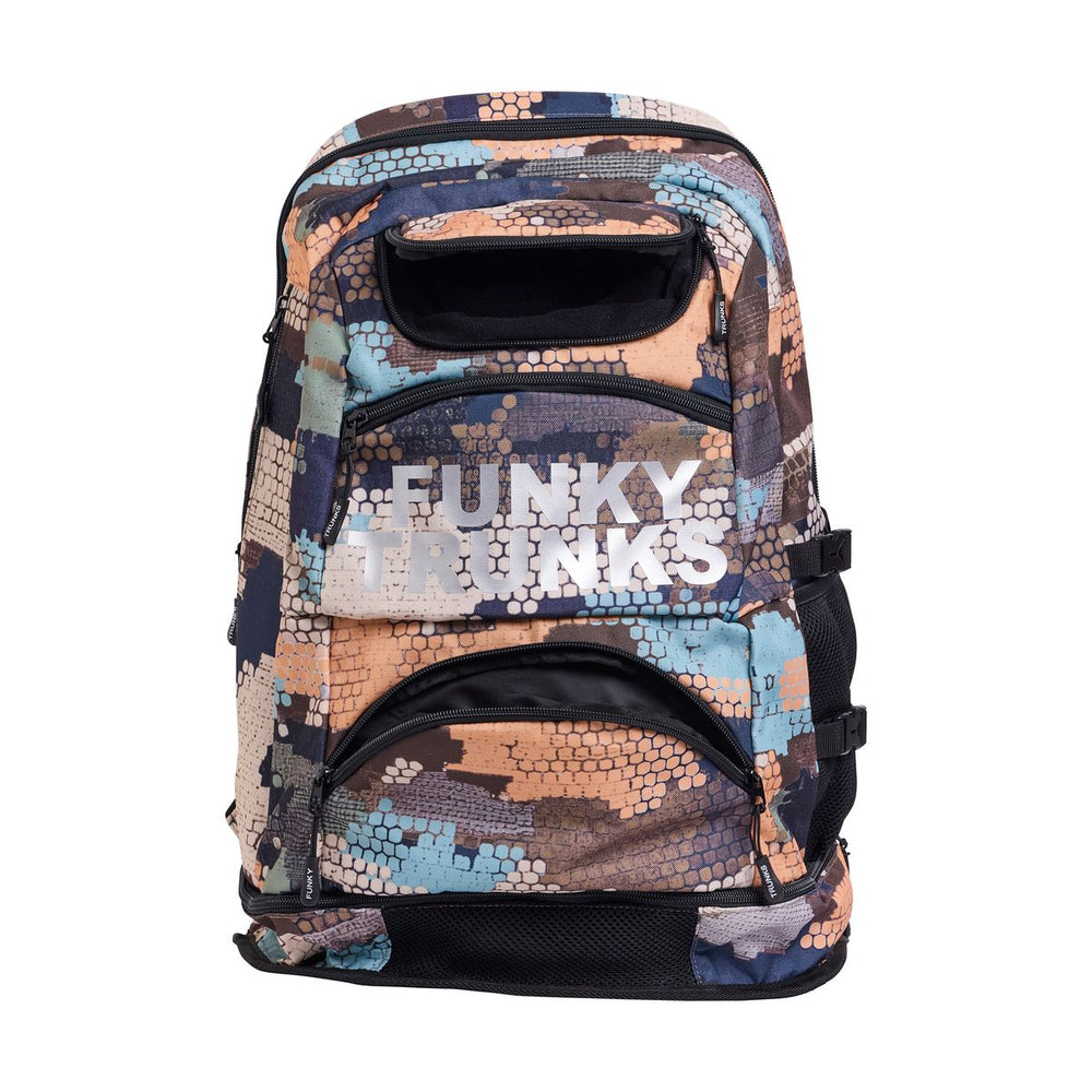 Way Funky Bilko Baby Elite Squad backpack in vibrant multicolor with adjustable straps and fun design for kids.