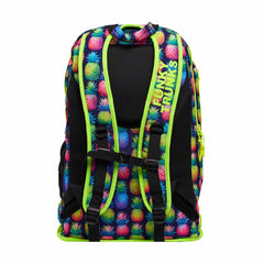 Way Funky Pine Gap Elite Squad backpack in multi-color with adjustable straps and multiple compartments.
