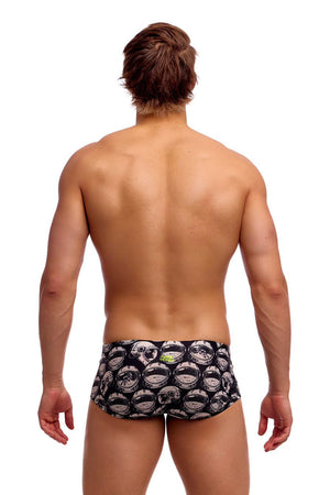 Funky Trunks Mens Arti Mess Classic Trunk - Black/White