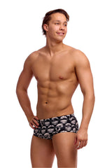 Funky Trunks Mens Arti Mess Classic Trunk - Black/White