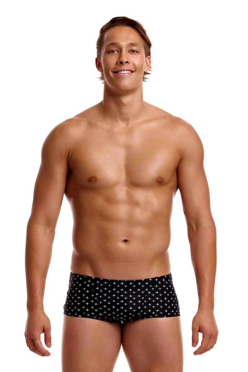 Funky Trunks Mens Be Positive Classic Trunk - Black