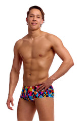 Funky Trunks Mens Broken Blox Classic Trunk - Multi