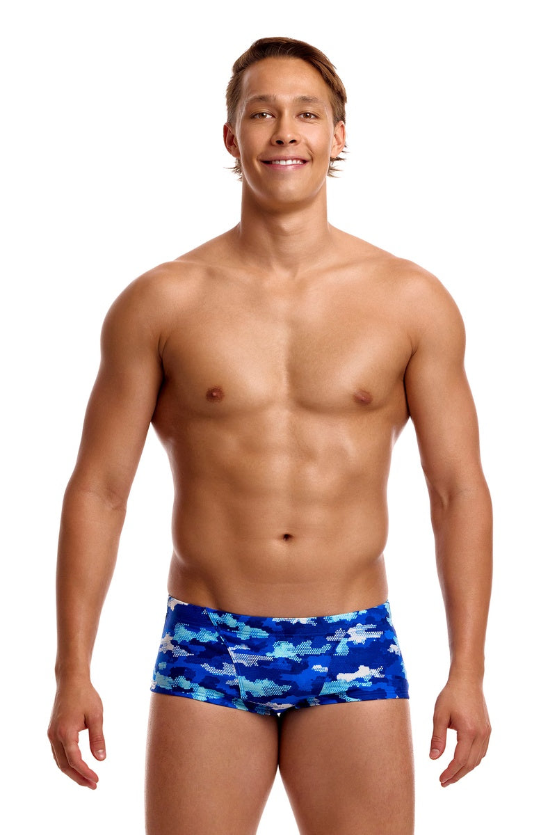 Funky Trunks Mens Clean Marine Classic Trunk - Blue/Multi