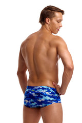 Funky Trunks Mens Clean Marine Classic Trunk - Blue/Multi