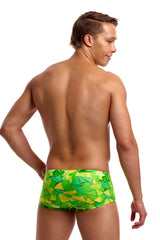 Funky Trunks Mens Try Tonic Classic Trunk - Green/Yellow