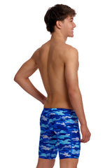 Funky Trunks Boys Clean Marine Training Jammer - Blue/Multi