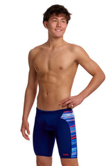Funky Trunks Boys Lost Lines Training Jammer - Multi