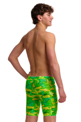 Funky Trunks Boys Try Tonic Training Jammer - Green/Yellow