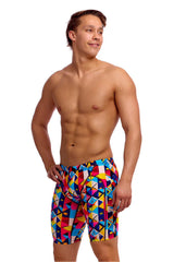 Funky Trunks Mens Broken Blox Training Jammer - Multi