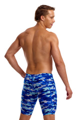 Funky Trunks Mens Clean Marine Training Jammer - Blue/Multi