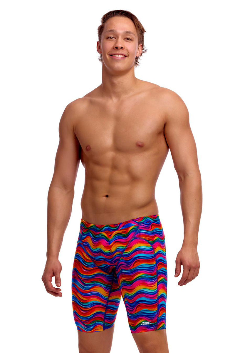 Funky Trunks Mens Plastic Fantastic Training Jammer - Multi