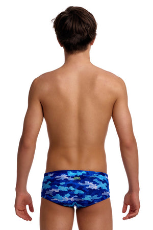 Funky Trunks Boys Clean Marine Sidewinder Trunk - Multi