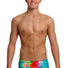 Funky Trunks Boys Falling Colours Sidewinder Trunk - Multi