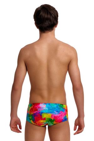 Funky Trunks Boys Falling Colours Sidewinder Trunk - Multi