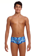 Funky Trunks Boys Fur Seal Sidewinder Trunks - Blue