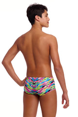 Funky Trunks Boys Happy Hide Sidewinder Trunks - Multi