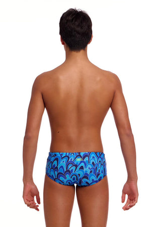 Funky Trunks Boys Hill Billy Blues Sidewinder Trunks - Blue
