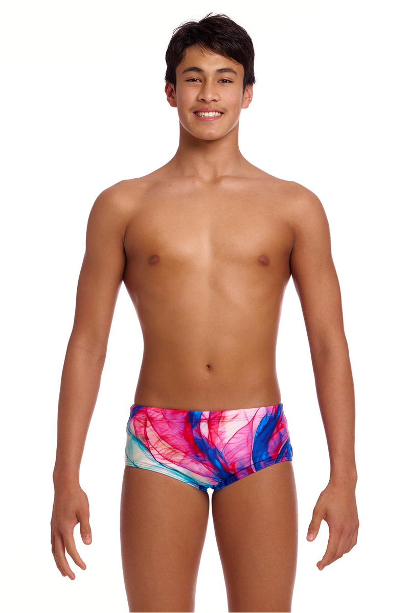 Funky Trunks Boys Muscle Mad Sidewinder Trunks - Multi