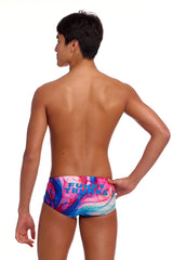 Funky Trunks Boys Muscle Mad Sidewinder Trunks - Multi