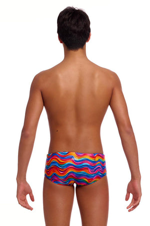Funky Trunks Boys Plastic Fantastic Sidewinder Trunks - Multi