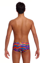 Funky Trunks Boys Plastic Fantastic Sidewinder Trunks - Multi