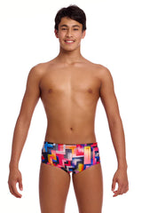 Funky Trunks Boys Putty Rules Sidewinder Trunks - Multi