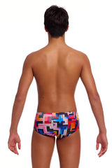 Funky Trunks Boys Putty Rules Sidewinder Trunks - Multi