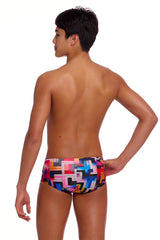 Funky Trunks Boys Putty Rules Sidewinder Trunks - Multi
