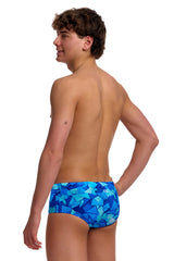 Funky Trunks Boys Try Blue Sidewinder Trunk - Blue