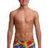Funky Trunks Boys Try the Lot Sidewinder Trunk - Multi