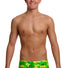 Funky Trunks Boys Try Tonic Sidewinder Trunk - Green/Yellow