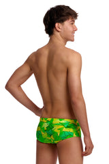 Funky Trunks Boys Try Tonic Sidewinder Trunk - Green/Yellow