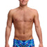 Funky Trunks Mens Fur Seal Sidewinder Trunk - Blue