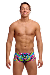 Funky Trunks Mens Happy Hide Sidewinder Trunk - Multi