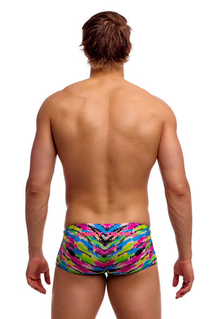 Funky Trunks Mens Happy Hide Sidewinder Trunk - Multi