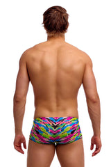 Funky Trunks Mens Happy Hide Sidewinder Trunk - Multi