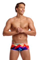 Funky Trunks Mens Lost Mountain Sidewinder Trunk - Multi