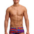 Funky Trunks Mens Plastic Fantastic Sidewinder Trunk - Multi