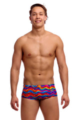 Funky Trunks Mens Plastic Fantastic Sidewinder Trunk - Multi