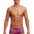 Funky Trunks Mens Ruff Stuff Sidewinder Trunk - Pink/Blue