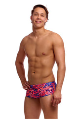 Funky Trunks Mens Ruff Stuff Sidewinder Trunk - Pink/Blue